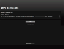 Tablet Screenshot of game-ware-downloads.blogspot.com