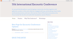 Desktop Screenshot of encausticconference.blogspot.com