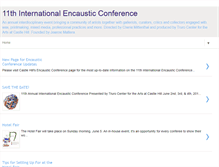 Tablet Screenshot of encausticconference.blogspot.com