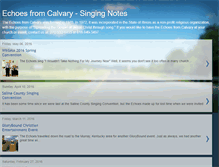 Tablet Screenshot of echoesfromcalvary.blogspot.com