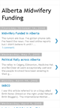 Mobile Screenshot of albertamidwiferyfunding.blogspot.com