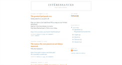 Desktop Screenshot of interessances.blogspot.com