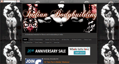 Desktop Screenshot of indianbodybuilding.blogspot.com