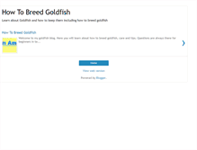 Tablet Screenshot of howtobreedgoldfish.blogspot.com