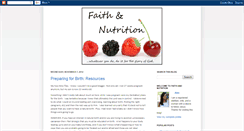 Desktop Screenshot of faithandnutrition.blogspot.com