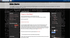 Desktop Screenshot of bibleblurbs.blogspot.com