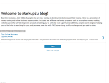 Tablet Screenshot of markup2u.blogspot.com