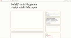 Desktop Screenshot of bedrijfsinrichting.blogspot.com