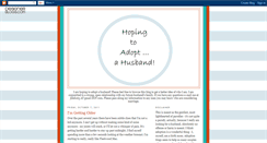 Desktop Screenshot of hopingtoadoptahusband.blogspot.com