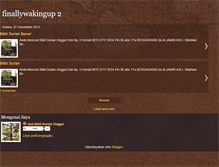 Tablet Screenshot of finallywakingup.blogspot.com