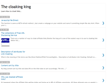 Tablet Screenshot of cloakingking.blogspot.com