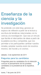 Mobile Screenshot of ensenanzadelacienciaylainvestigacion.blogspot.com