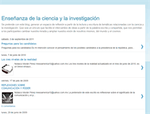 Tablet Screenshot of ensenanzadelacienciaylainvestigacion.blogspot.com