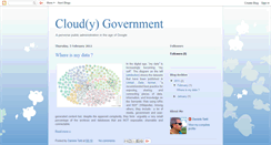 Desktop Screenshot of cloudygovernment.blogspot.com