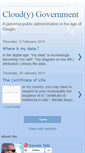 Mobile Screenshot of cloudygovernment.blogspot.com