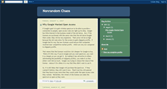 Desktop Screenshot of nonrandomchaos.blogspot.com