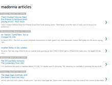 Tablet Screenshot of madonnaarticles.blogspot.com