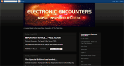 Desktop Screenshot of electronicencounters.blogspot.com