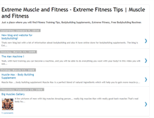 Tablet Screenshot of extrememuscleandfitness.blogspot.com