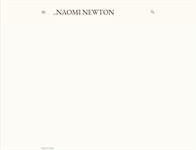 Tablet Screenshot of naominewton.blogspot.com