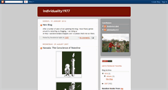 Desktop Screenshot of individuality1977.blogspot.com