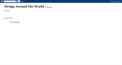 Desktop Screenshot of designaroundtheworld.blogspot.com
