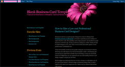 Desktop Screenshot of 10blankbusinesscardtemplates.blogspot.com