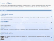 Tablet Screenshot of letrasalitros.blogspot.com