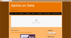 Desktop Screenshot of ajedrezensalta.blogspot.com