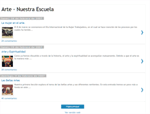 Tablet Screenshot of nuestraescuela-arte.blogspot.com