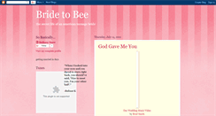 Desktop Screenshot of bee-bridetobee.blogspot.com