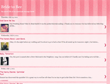 Tablet Screenshot of bee-bridetobee.blogspot.com