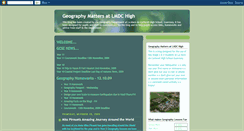 Desktop Screenshot of geographymattersatlmdchigh.blogspot.com