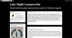 Desktop Screenshot of latenightlampworks.blogspot.com