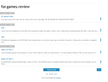 Tablet Screenshot of forgamesreview.blogspot.com