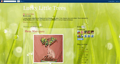 Desktop Screenshot of luckylittletrees.blogspot.com