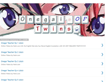 Tablet Screenshot of onegai-series.blogspot.com