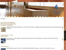 Tablet Screenshot of bibliotecamunicipaldevianadocastelo.blogspot.com