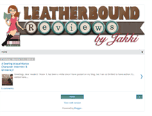 Tablet Screenshot of leatherboundreviews.blogspot.com