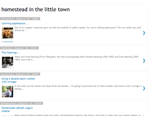 Tablet Screenshot of homesteadinthelittletown.blogspot.com