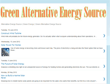 Tablet Screenshot of green-alternative-energy-source.blogspot.com