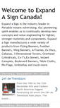 Mobile Screenshot of expandasigncanada.blogspot.com