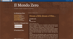 Desktop Screenshot of ilmondozero.blogspot.com