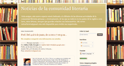 Desktop Screenshot of noticiasdelacomunidadliteraria.blogspot.com