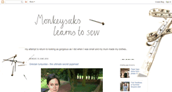 Desktop Screenshot of monkeysockslearnstosew.blogspot.com