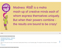 Tablet Screenshot of madnessmandali.blogspot.com