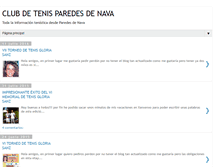 Tablet Screenshot of clubdetenisparedes.blogspot.com