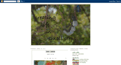 Desktop Screenshot of creatinglifeinsmallsteps.blogspot.com