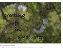 Tablet Screenshot of creatinglifeinsmallsteps.blogspot.com