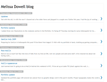 Tablet Screenshot of melissadowell.blogspot.com